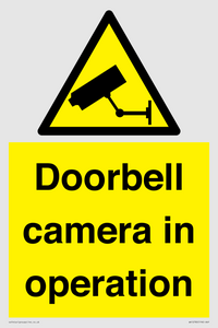 Doorbell camera in operation
